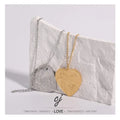 Carline Platinum & Gold Plated Stainless Steel Spiders Heart Pendant Necklace with Water-wave Chain Trendy Women's Jewelry