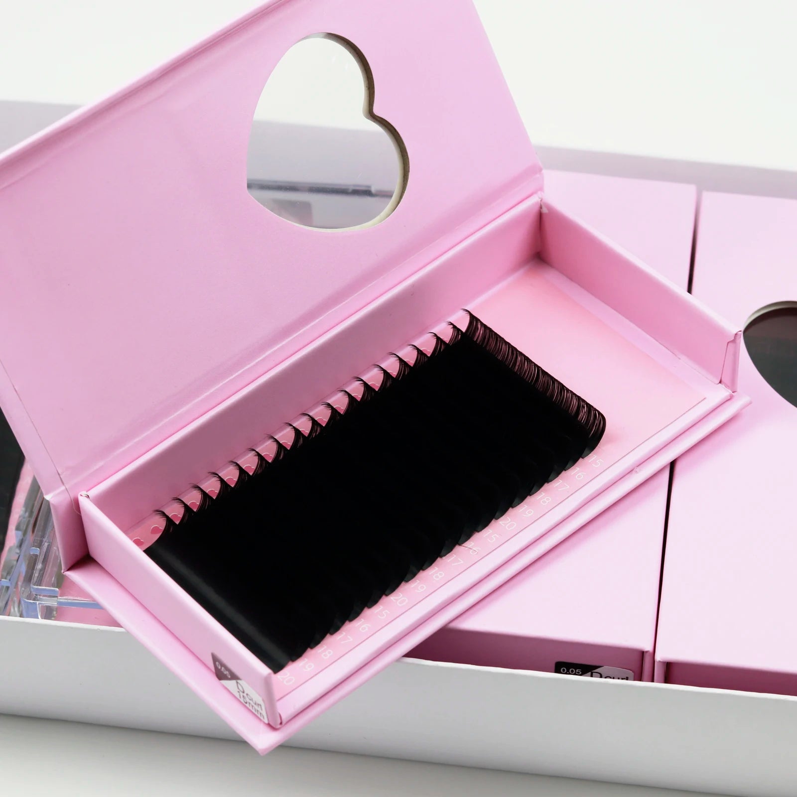 Single Classic Eyelash Extension 18-25mm Mixed Length Lash Tray .03 C CC D DD M L Curl Cashmere Silk Individual Lashes Extension