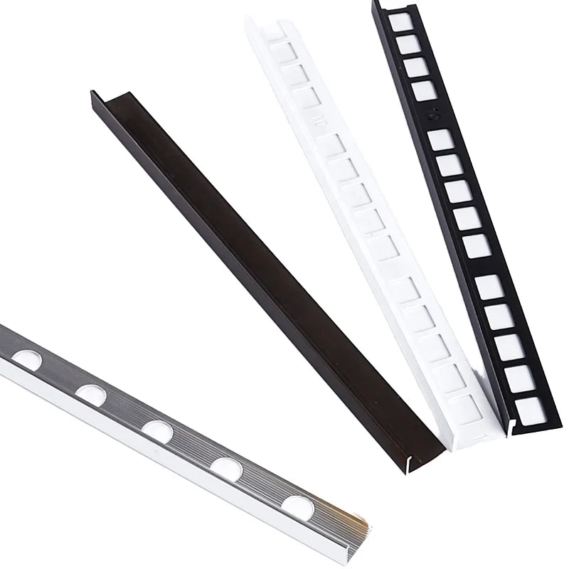 Customizable Aluminum Profile or Stainless Steel Edge Trims Wall Decor Steel Decorative Strip