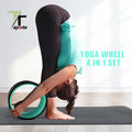 TTSPORTS Yoga Wheel 4pcs set Wheel Foam Roller