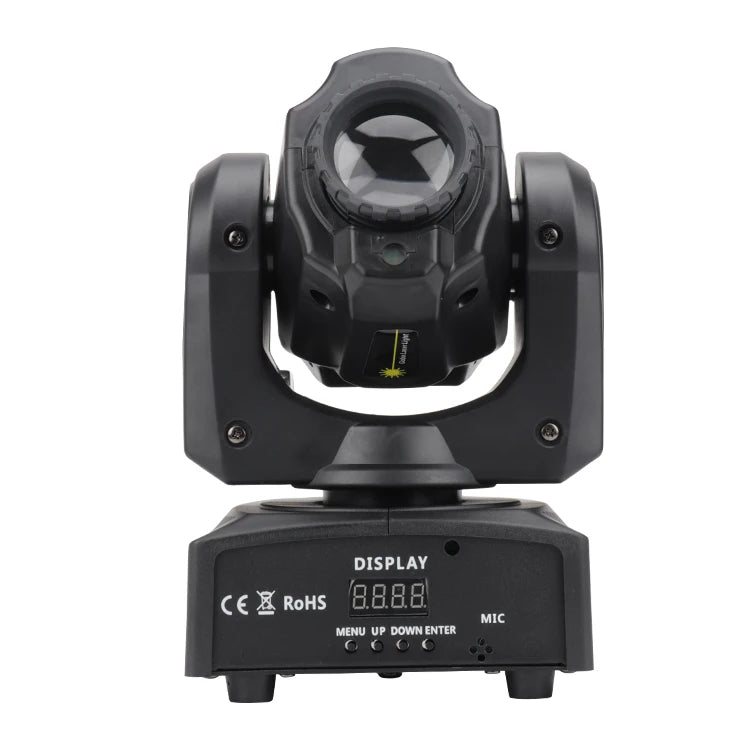 60W LED Gobo Moving Head Spot Light 8 Patterns Beam Laser Light Green Emitting Color Club Stage Party Nightclub 1-Year Warranty