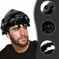 Velvet Durag Satin Lined Halo Turban Wraps Unique Design Tassel Beanie Turban for Men & Women