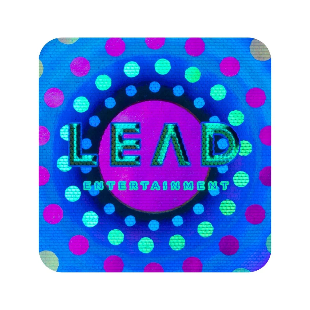 Customizable Silver Laser Hologram Stickers Waterproof Name Tags Personalized Hangtags