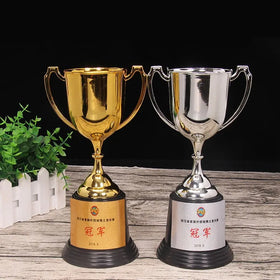 2025 China Factory Wholesale Plastic Custom Student Trophy 19cm and 22cm Best Quality Sport Cup Trophy