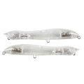 Long Throw Water Surface Fishing Tackle Baits Popper Lure Top Water Unpainted Artificial Plastic Lifelike Freshwater Blanks