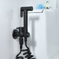Wall-Mounted Stainless Steel Handheld Bidet Sprayer Set-Modern Design Easy Installation Apartment-Friendly Bathroom Cleaning