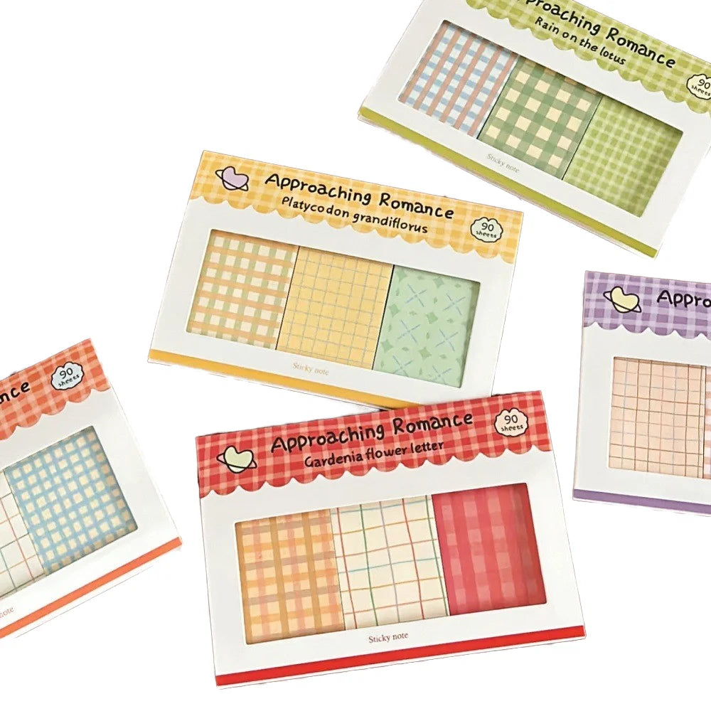 New Grid Group Memo Pad Loose Leaf Adhesive Memo Pad Basic Material DIY Cute Memo Pads 60 Sheets