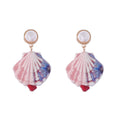 Summer Design Shell Dangle Pendant Earrings for Women