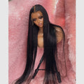 34 Incs 40 Inches Long Straight Brazilian Human Hair Lace Front Wig Remy HD Lace Wigs Natural Human Hair Wigs for Black Women