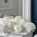 Wholesale 3d Ocean Shell Candle Mold Diy Handmade Aesthetic Decor Beach Shell Scented Soap Plaster Mold  for Home Decoration