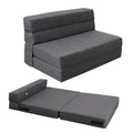 Modern Single Floor Mat Foam Camping Fabric Mattress 4-Foldable Vacuum-Packed Memory Foam Bed Order Online Bedroom Use