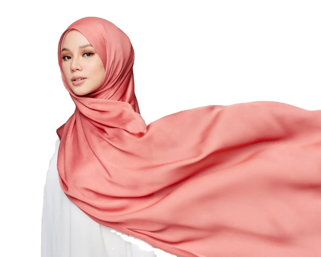 2021 New Brand Popular Design Malaysia Fashion Crinkle Satin Hijab Scarf
