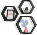 Wood Hexagon Floating Shelves Wooden Crafts Wood Hexagon Floating Shelves Black Storage Rack Wooden Crafts for Geometric Shelves