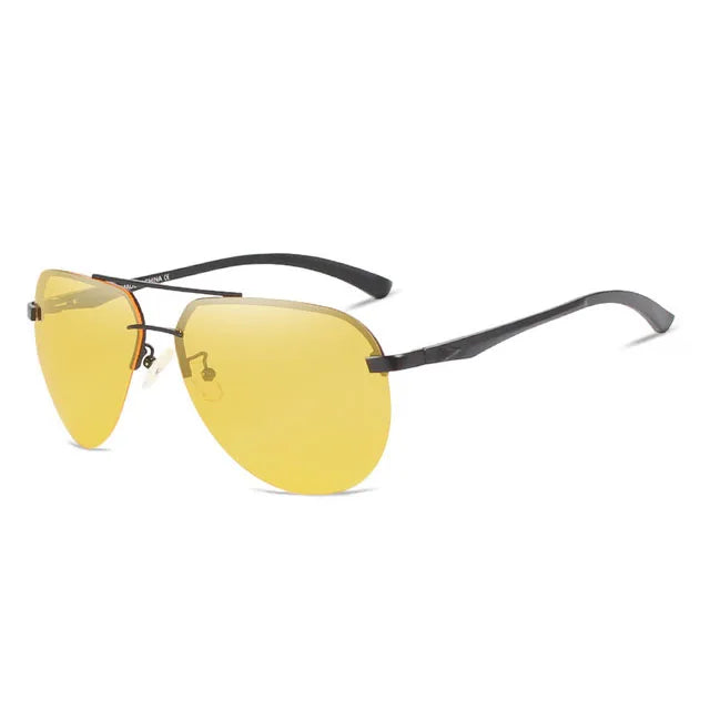 For Men's Polarized Aluminum Frame Sunglasses N7413 Night Vision UV400 Protection for Driving & Leisure for Men and Women