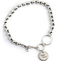 European and American Sterling Silver Bear Rabbit Letter Bracelet Female Ins Niche Design Luck Good Luck Retro