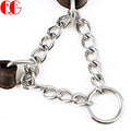 Metal Chain Silver Dog Chains Durable Reflective Strip Adjustable Collar With D Rings for Martingale Dog Chain Accessories