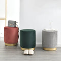 Nordic Luxury Makeup Stool Small Fabric Chair for Girls Ins for Small Apartment Bedroom or Living Room Dressing