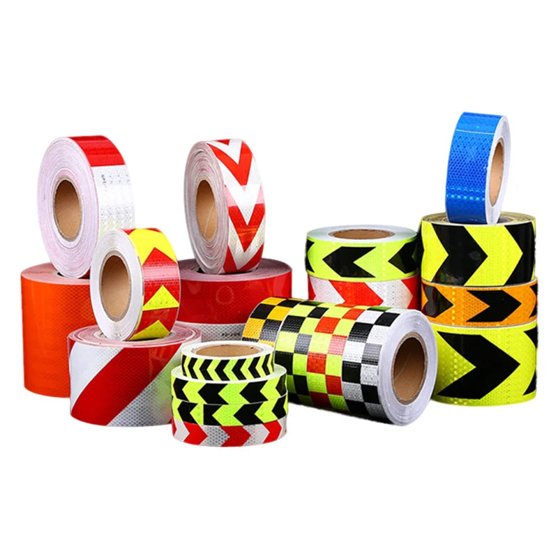 High Intensity Super Adhesive Die Cut EVA DOT C2 Car Accessories Retro Safety Yellow ECE 104R Sticker Reflective Tape for Truck