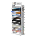 Factory Retail Nail Polish Wall Rack Display Stand and Perfume Shop Display Stand With Logo on Two Side and Top