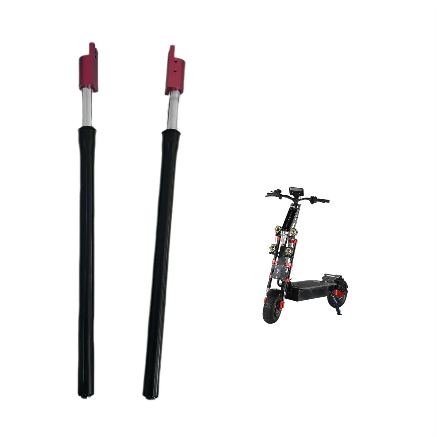 Obarter X7 Scooter Front Suspension Fork Shock Absorber 760MM Dampers Replacement Parts Kit for Repair Electric Scooter