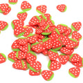 10mm Strawberry Piece Soft Clay Sprinkles Jewelry Craft Making DIY Accessories Mobile Phone Nail Art Stickers
