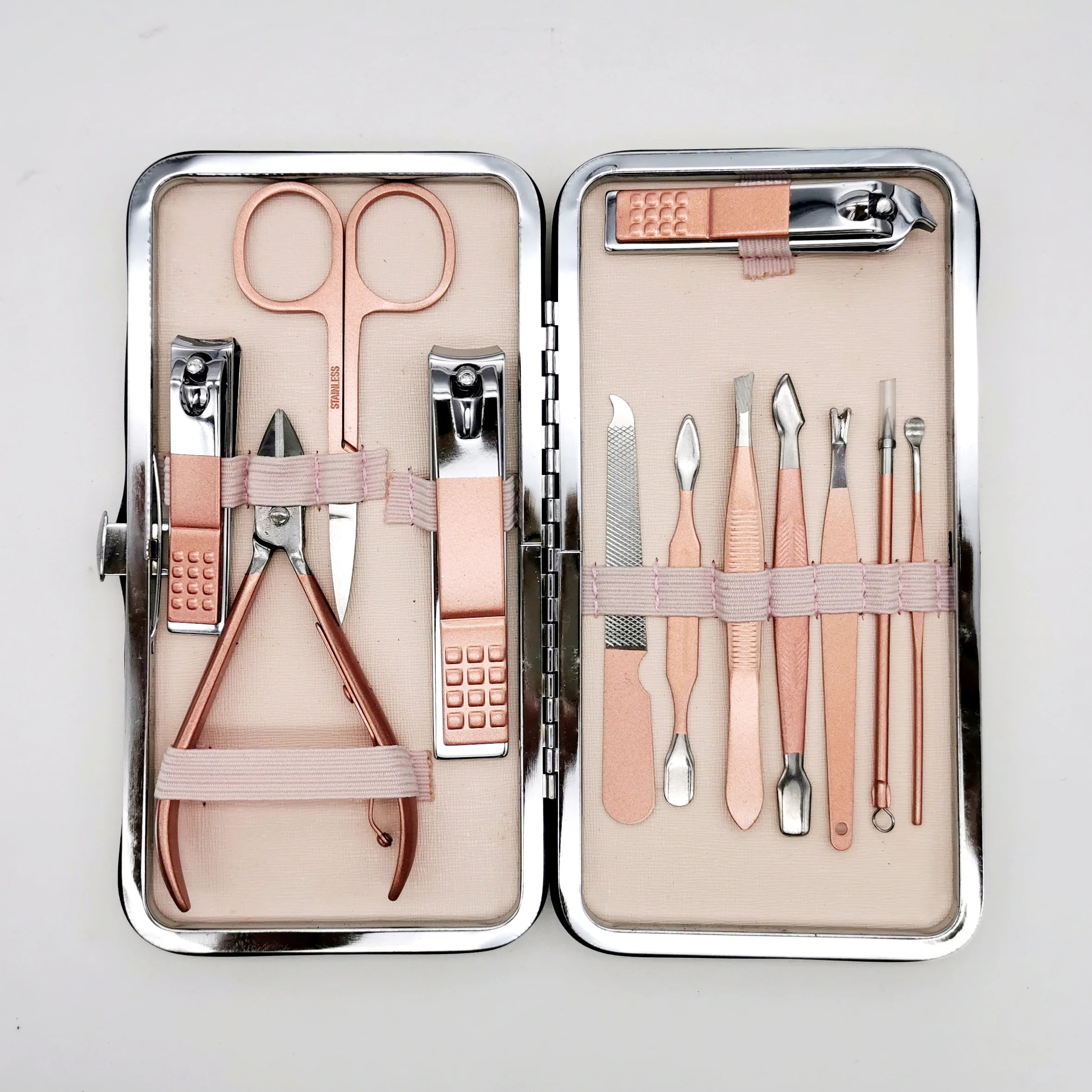 12pcs Wholesale Top Quality Women Man Nail Beauty Tools Travel Manicure Set