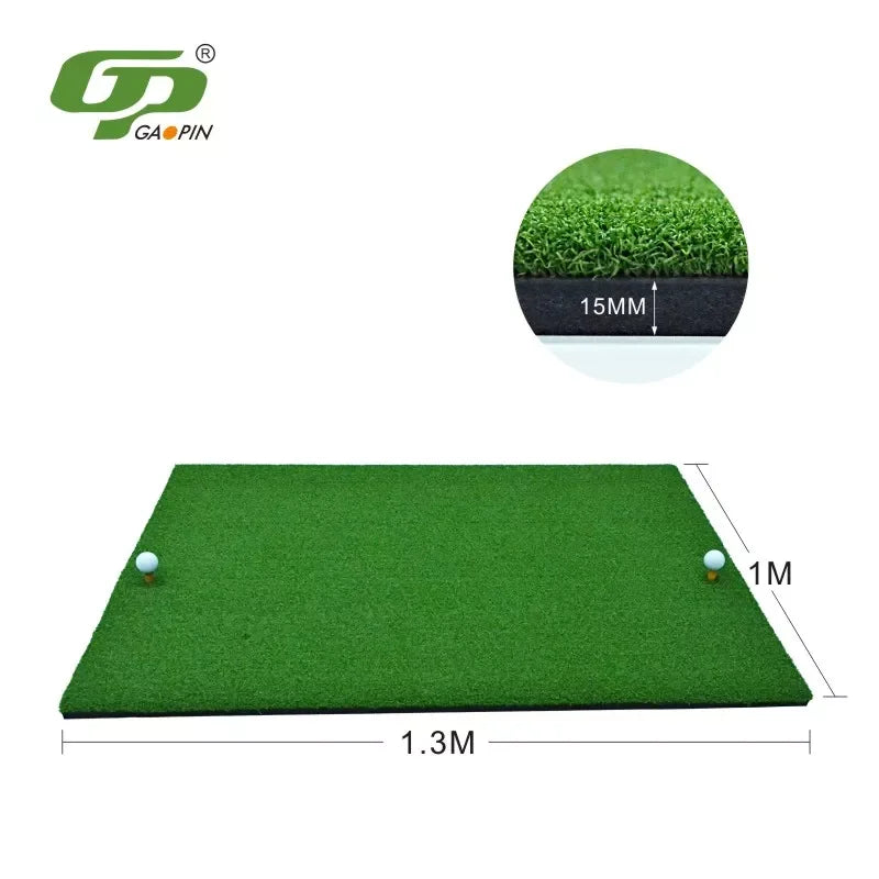 GP OEM Practice Turf Artificial Grass Swing Mat Anti-Slip Base Premium Grass Mat Rubber Golf Hitting Mat