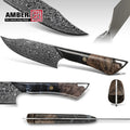 New Kitchen Products DLC Like Black Coated Chef Knife Damascus Steel Japanesed Handled Knife Damask Kitchen Knives with Wood