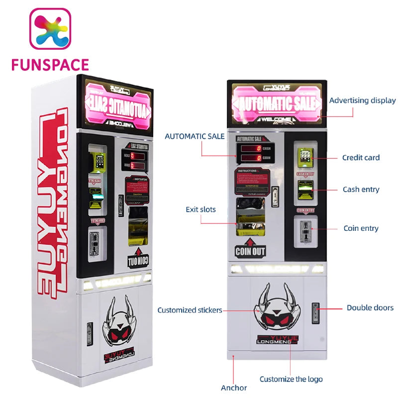 Funspace Credit Card Vending Ticket Redemption Game Coin Exchange Machine