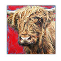 HD Printed Watercolor Animal Cute Yak Cartoon Wall Art for Children's Room Home Decoration