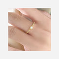 New Design 925 Sterling Silver Rings 18K Gold Plated Zircon Rings for Girls