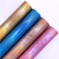 BY6378 Synthetic 1.2mm Metallic Faux Leather for Shoes Bags Wallets Earrings Hair Bows Headband Crafts for Furniture Sofa