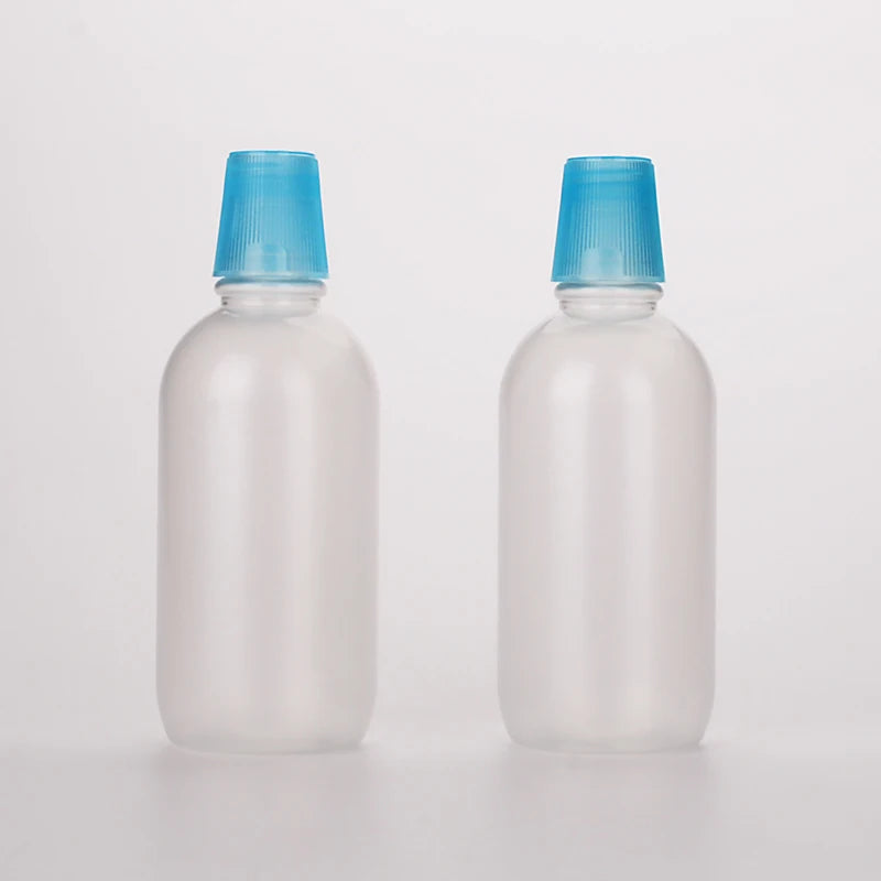 Big Size Mouth Frosted Matte Transparent PET Plastic 500ml Empty Mouth Squeeze Washing Bottles for Mouthwash Packaging