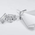 2022 Clear Lucite Acrylic Eco-Friendly Napkin Rings & Holder with Slot for Party Table Decoration Hotel Use