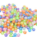 Wholesaler 500g Round Acrylic Letter Beads Alphabet Loose Bead Plastic for Diy Jewelry Necklace Bracelet Accessories