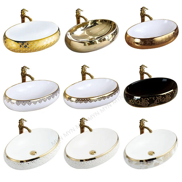 Luxury Ceramic  Accept ODM & OEM  Lavabo Countertop Basin