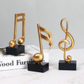Resin Musical Sculpture Statue Music Note Figurine for Home Piano Gifts Souvenirs Home Decoration Accessories Birthday Gifts