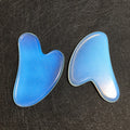 Huiying Natural Opalite Face Gua Sha Scraping Therapy Heart Face Guasha Tools