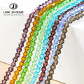 JD GEMS Wholesale 4mm Crystal Point Beads Faceted Diamond Shape Glass Beads Loose Beads DIY Jewelry Making Supplies