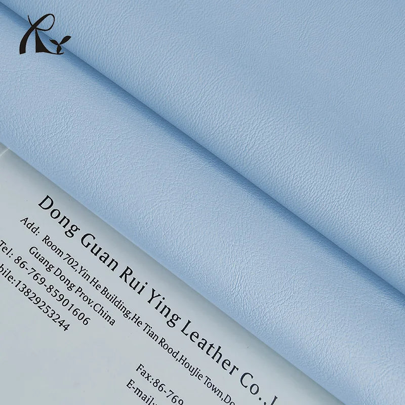 0.9mm Luxury Microfiber PU Leather Veneer Spot Fine Grain Plain Weave for Shoes and Sofa Home Decor