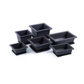 Multi Functional Standing Pot Vegetable Planting Rectangle Retro Simulation Purple Clay Planting Containers Plastic Bonsai Pots