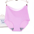 High Waist Women's Panties Seamless  Underwear Ice Silk Invisible No Trace Panties Underpant