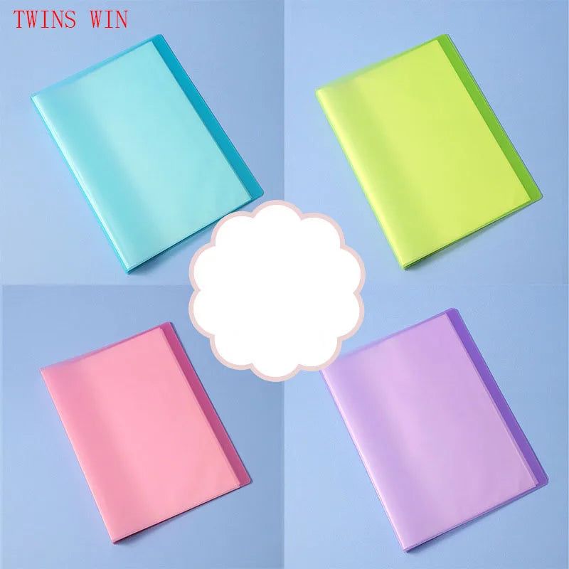 A4 Student Candy-colored File Folders Classified Resource Booklet Document Storage Bag660