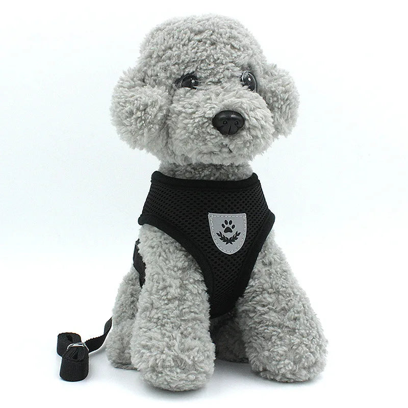 2022 Newest Design Breathable Nylon Dog Collar with Cat Chest Straps Small Reflective for Outdoor Use