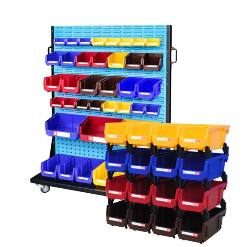 6/24pcs Stackable Plastic Storage Box 13.5x10.5x7.6cm/5x4x3in Garage Storage Container Organizer Decorative Jewelry Storage for
