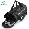P.Travel Customizable Polyester Duffle Bag Sports Gym Bag Zipper Closure Letter for Sports Gym Use Features Customizable Logo