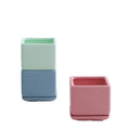 Ceramic square Flower Pot Nordic Modern Ins Green Plant Potted Flower Rose Home Large Flower Pot with Tray
