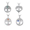 Merryshine Family Custom 925 Sterling Silver Tree of Life Necklace Pendant for Girlfriend Women