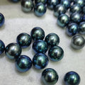 Natural Non-porous Jewelry Making 11mm AAA Grade Tianmeng CMA Certified High Quality Dyed Blue Round Freshwater Pearls
