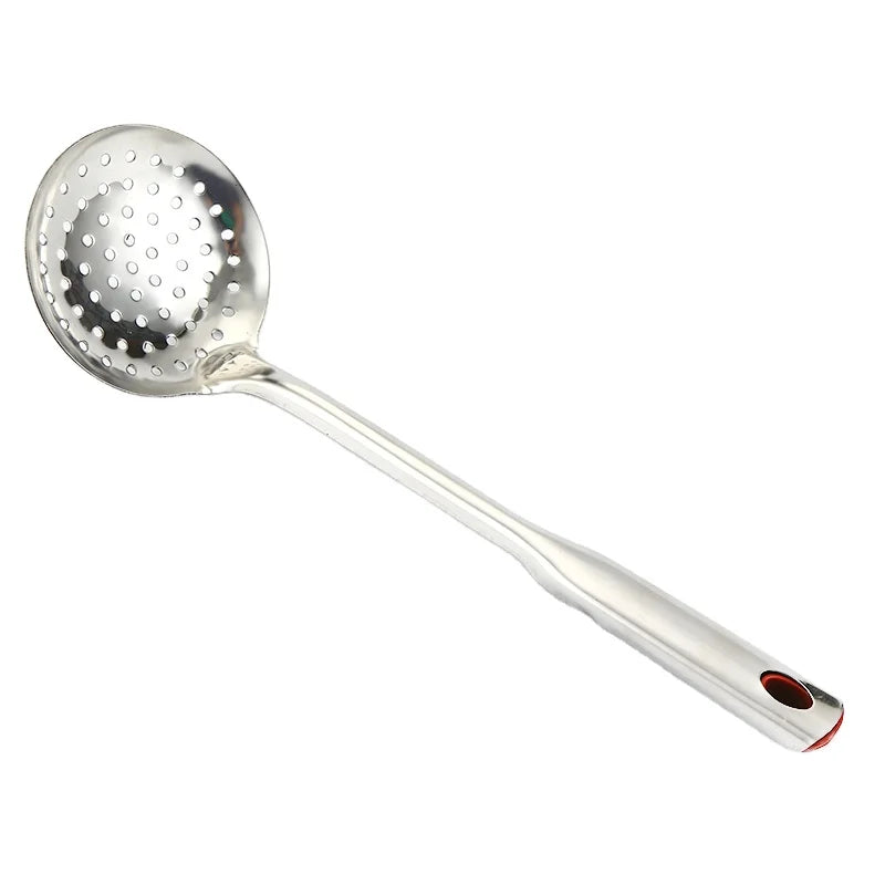 Long Handle Skimmer Spoon Kitchenware Stainless Steel Spoon Colander Cookware